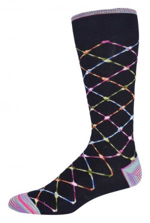 Robert Graham Ashbrook Sock Donkerblauw | CZ7960142
