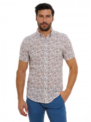 Robert Graham Beach Bound Short Sleeve Button Down Shirt Multi | OK3570948