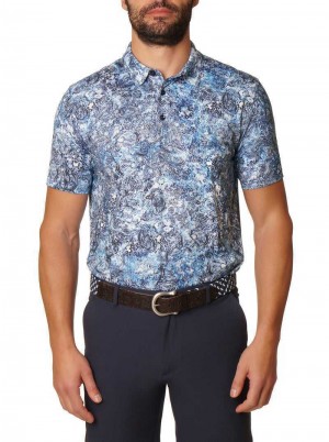 Robert Graham Beatty Polo Blauw | AB5072846
