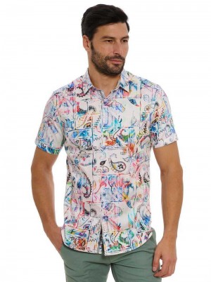 Robert Graham Belize Short Sleeve Button Down Shirt Multi | VA1938470