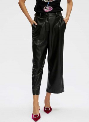 Robert Graham Blair Leather Pant Zwart | OM3421690