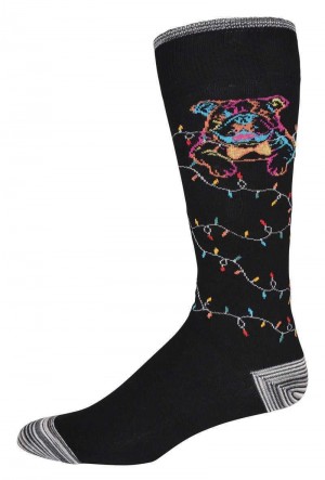 Robert Graham Bowtie Graham Sock Zwart | YI7580431