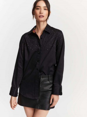 Robert Graham Carrie Shirt Zwart | KI1268534