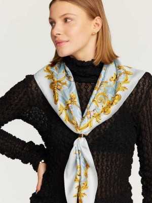Robert Graham Champagne Ornamental Square Scarf Multi | EP0738649