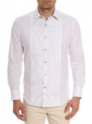 Robert Graham Clarion Long Sleeve Button Down Shirt Wit | MW2487165