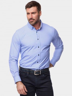 Robert Graham Clifford Long Sleeve Button Down Shirt Blauw | VK6275189