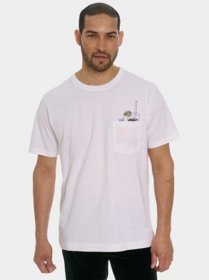 Robert Graham Cocktail Splash T-shirt Wit | BW6017923