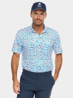 Robert Graham Color Play Short Sleeve Knit Polo Wit | GA4286035