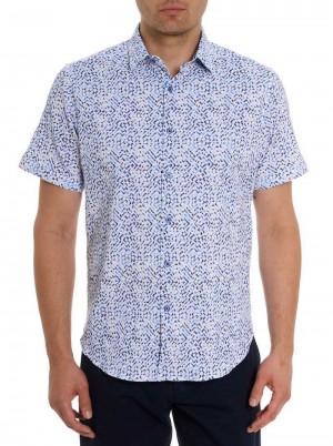 Robert Graham Cyprus Short Sleeve Button Down Shirt Blauw | ZJ5842097