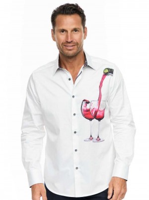 Robert Graham Date Night Long Sleeve Button Down Shirt Wit | DG1348907