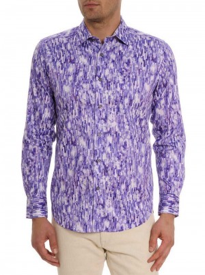 Robert Graham Demeri Long Sleeve Button Down Shirt Blauw | RP3459208