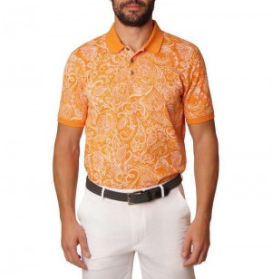 Robert Graham Dozer Polo Oranje | LO1586320