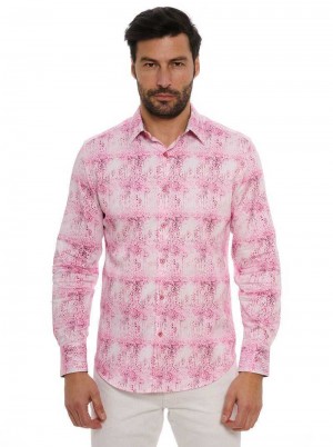 Robert Graham Dreamweaver Long Sleeve Button Down Shirt Roze | CM3879216