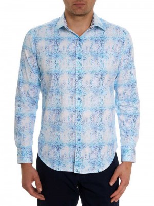 Robert Graham Dreamweaver Long Sleeve Button Down Shirt Teal | VJ9154723