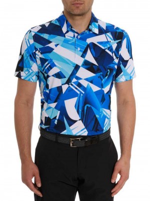 Robert Graham Driftwood Polo Blauw | JW0934185