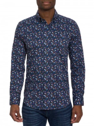 Robert Graham Egger Long Sleeve Knit Button Down Shirt Multi | CP7184902