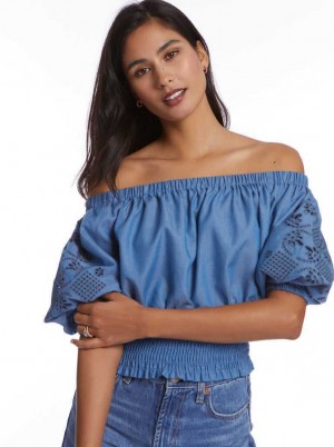 Robert Graham Esme Blouse Indigo | TY7394501