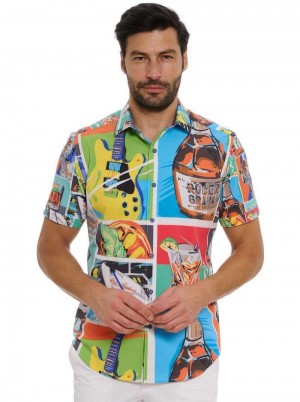 Robert Graham Fiesta De Verano Short Sleeve Button Down Shirt Multi | KH2675891