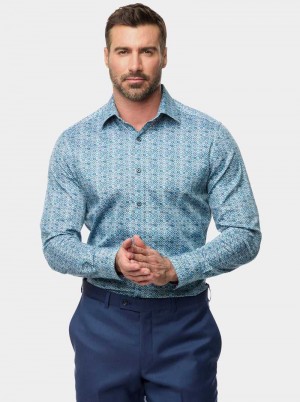 Robert Graham Frisco Long Sleeve Button Down Shirt Blauw | ZB6842950
