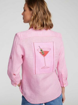 Robert Graham Hadley Shirt Roze | IE1725803