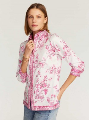 Robert Graham Hadley Shirt Roze | TP4312706