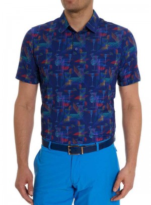 Robert Graham Happiest Hour Polo Donkerblauw | LX3614729