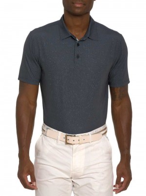 Robert Graham Hyde Performance Polo Zwart | CT2306574
