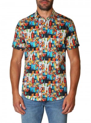 Robert Graham Ice-cubist Short Sleeve Button Down Shirt Multi | ZW7980621