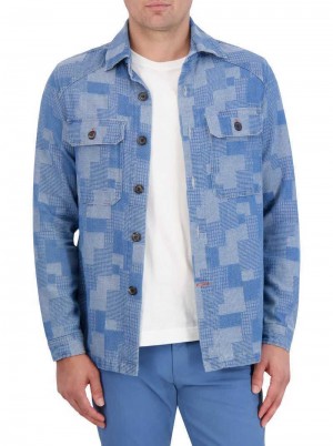 Robert Graham Jaxon Overshirt Blauw | RX0832541