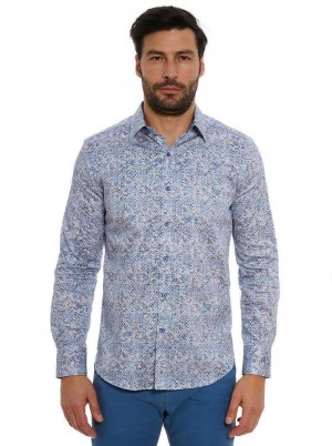 Robert Graham Kaimana Long Sleeve Button Down Shirt Blauw | TC7834562