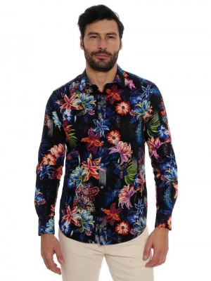 Robert Graham Katazome Long Sleeve Button Down Shirt Multi | SY0863572