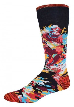 Robert Graham Kinghtsbridge Sock Donkerblauw | BF2986403