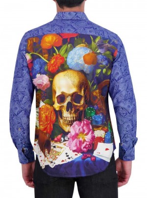 Robert Graham Limited Edition Bankroll Long Sleeve Button Down Shirt Multi | UX7904231