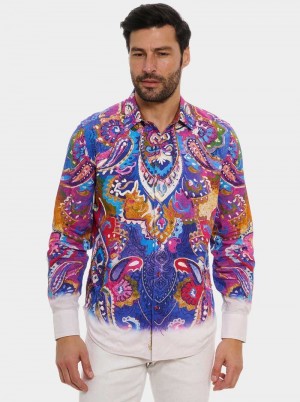 Robert Graham Limited Edition Bead My Guest Long Sleeve Button Down Shirt Multi | HY5263478