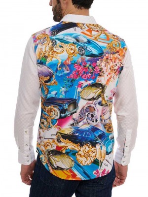 Robert Graham Limited Edition Behind The Wheel Long Sleeve Button Down Shirt Classic | PB3457809
