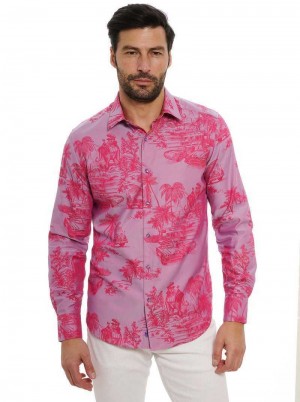 Robert Graham Limited Edition Endless Dreams Long Sleeve Button Down Shirt Tall Roze | QT8761403