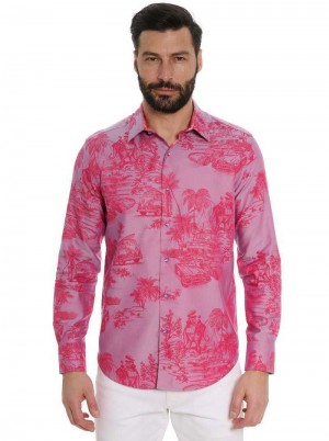 Robert Graham Limited Edition Endless Dreams Long Sleeve Button Down Shirt Roze | YW9453810