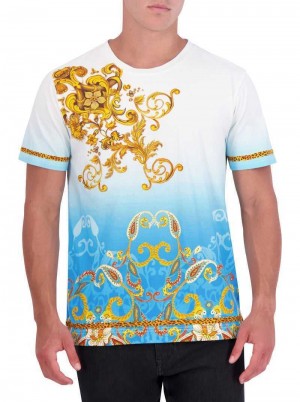 Robert Graham Limited Edition Golden Scrolls T-shirt Multi | XD9106384