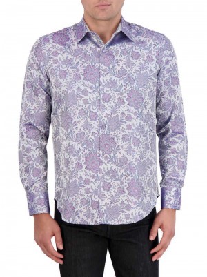 Robert Graham Limited Edition Portiere Long Sleeve Button Down Shirt Classic | JV6529410