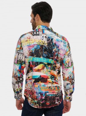 Robert Graham Limited Edition Sosharp Nyc Long Sleeve Button Down Shirt Multi | LT4015762