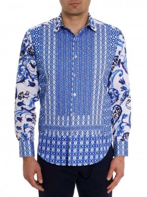 Robert Graham Limited Edition The Thera Long Sleeve Button Down Shirt Blauw | SD9125478