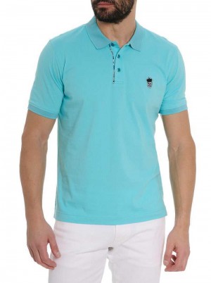 Robert Graham Lucifer Polo Blauw | ZE0276391