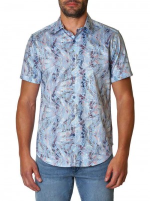 Robert Graham Mckay Short Sleeve Woven Shirt Blauw | UF6034158