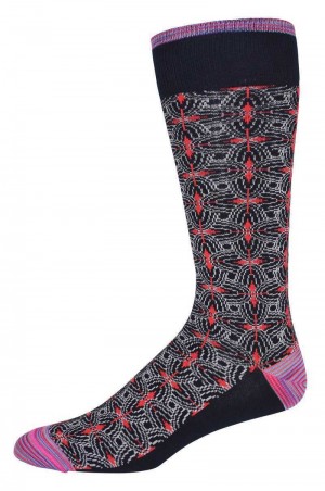 Robert Graham Midland Sock Donkerblauw | ZY3675091