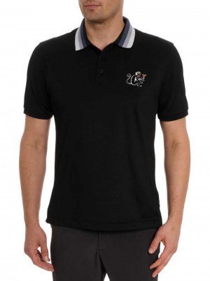 Robert Graham Monkey Business Polo Zwart | EU3617925