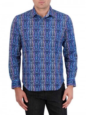 Robert Graham Oasis Motion Long Sleeve Knit Shirt Multi | OS3910547