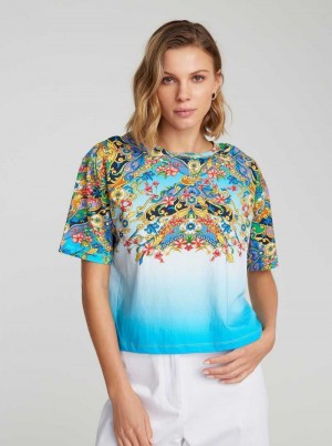 Robert Graham Ombre Wallpaper T-shirt Multi | GX8630259