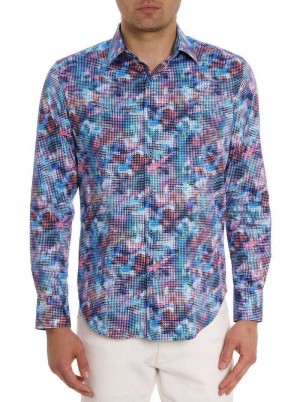Robert Graham Outer Banks Long Sleeve Button Down Shirt Multi | XS6304259