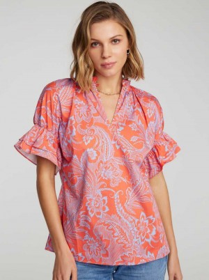 Robert Graham Paige Shirt Roze | OX5073691
