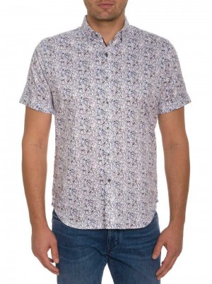 Robert Graham Painted Faces Short Sleeve Button Down Multi | TQ6459713